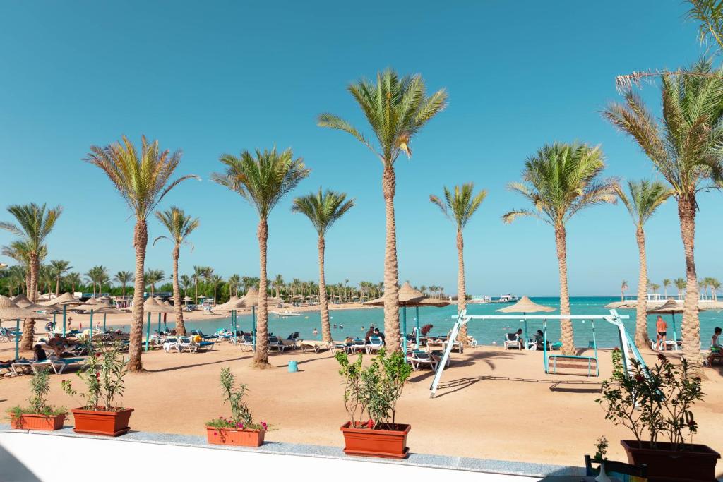 Private beach access from hotel apartments Hurghada